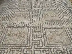 Mosaïque animalière et géométrique de Volubilis
