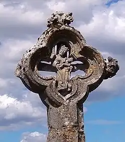 Croix de cimetière (détail verso).
