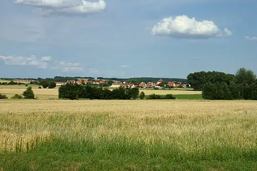Vue générale de Vražkov.