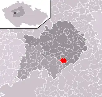 Localisation de Všeradice