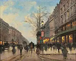 Vue des Grands Boulevards à Paris