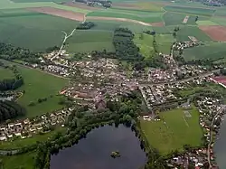 Vue aérienne d'Herchies.