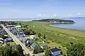 Vue aérienne de la pointe de Saint-André-de-Kamouraska en 2023.