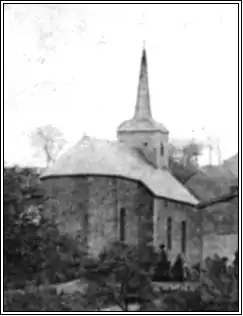Vue arrière de l'église de Martincourt-sur-Meuse
