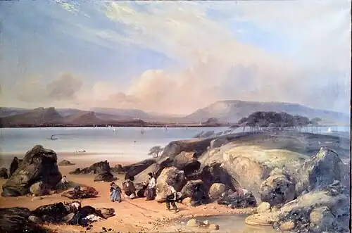 François-Joseph Dupressoir, Paysage maritime, XIXe&nbsp;siècle.