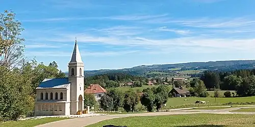 Vue depuis la chapelle du Bizot