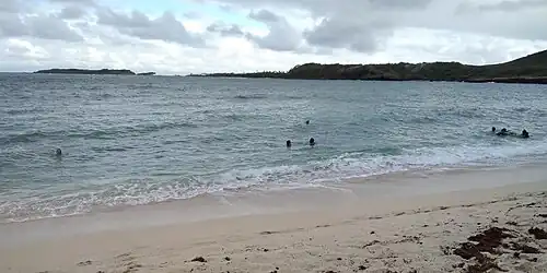 Vue du Cap Ferré depuis l'Anse Baleine.