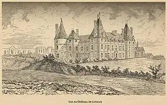 Vue du château de Limours.