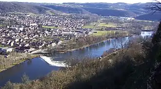 Vue du Lot vers l'aval.