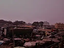 Vue sur le marché
