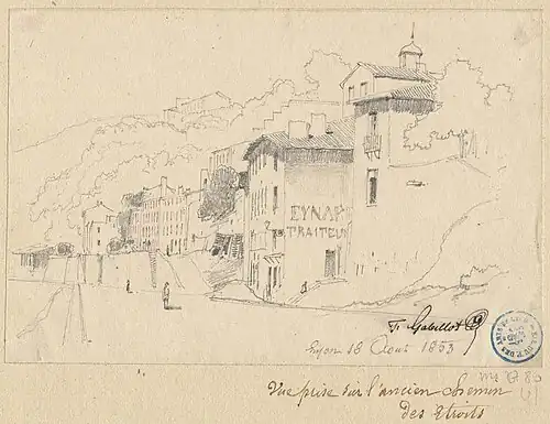 Vue prise sur l’ancien chemin des Étroits, 18 août