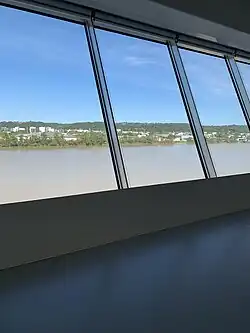 Vue de la Garonne, de l'intérieur de la MÉCA