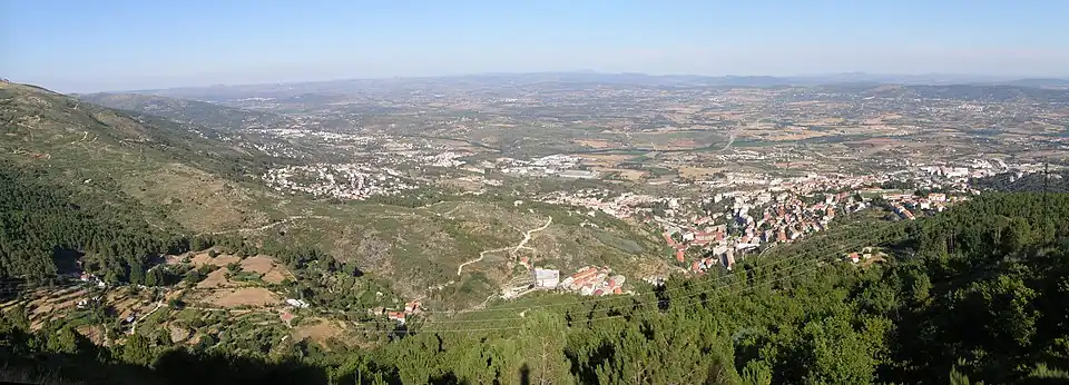 Vue surplombant Covilhã
