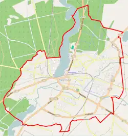 Le plan de la ville de Wągrowiec