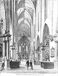 L'intérieur de la cathédrale en 1896.