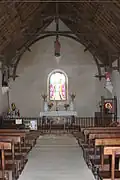 La chapelle des Sept-Saints : vue intérieure.