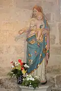 Chapelle Notre-Dame-des-Fleurs : statue de Notre-Dame-des-Fleurs.