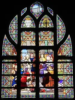 Saint Yves rendant la justice et faisant la charité (baie 10).