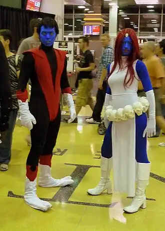 Cosplays de Diablo et Mystique.