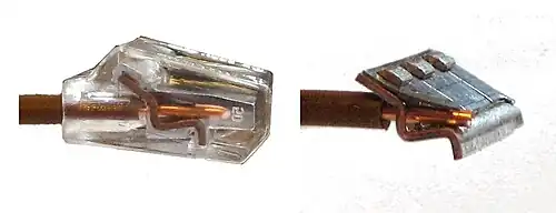 Vue éclatée borne Wago