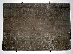 Pierre dédicataire de 1050