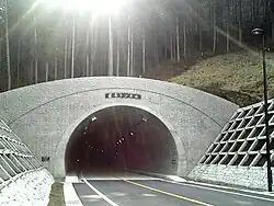 Le tunnel du côté d'Ashigawa.