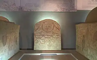 Intérieur d'une tombe du IVe&nbsp;siècle.