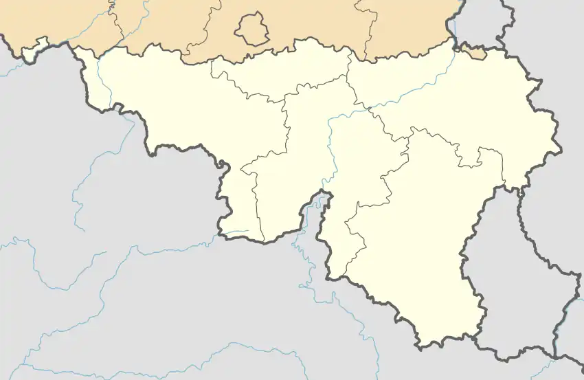 Voir sur la carte administrative de la Région wallonne