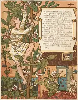 Jack et le Haricot magique (AT&nbsp;328A), illustr. Walter Crane.