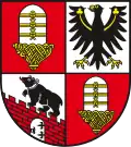 Le blason de Salzland, Saxe-Anhalt