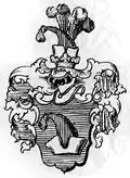 Wappen derer von Bornstädt in Mähren, 1669