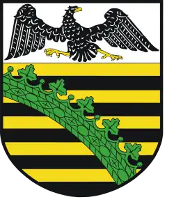 Le second blason de la province de Saxe