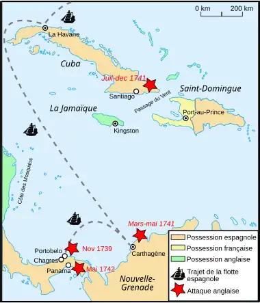 carte montrant les lieux du conflits