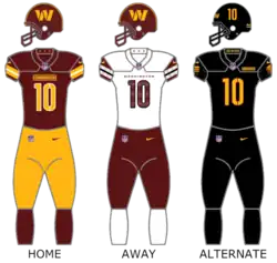 Description de l'image Washington Commanders uniforms 2024–present.png.