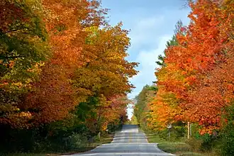 L'île au mois d'octobre.