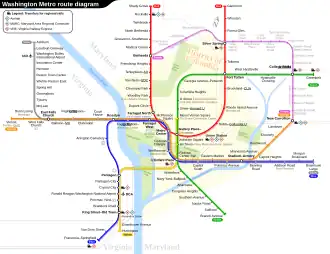 Plan du métro.