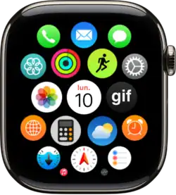 Écran d’accueil sur watchOS 11