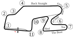 Plan du circuit 1970-1980