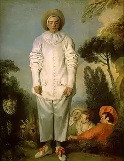 Antoine Watteau,Pierrot, 1717–1719,Musée du Louvre, Paris.