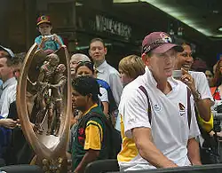 Description de l'image Wayne Bennett (4 October 2006, Brisbane).jpg.