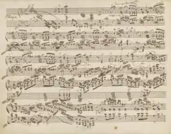 Manuscrit pour piano