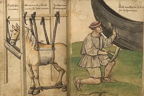 Wie die Pferde in die Schiffe verfrachtet werden p.&nbsp;81-82