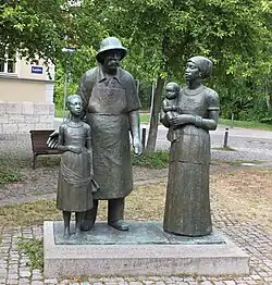 Monument Albert Schweitzer à Weimar (1968).