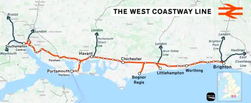 Ligne de la Côte de l'Ouest&nbsp;(en)