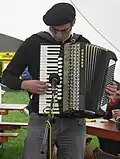 Montfort Tadier et son accordéon