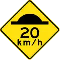 Australie-Occidentale, Australie (ralentisseurs, appelés « speed bumps »)