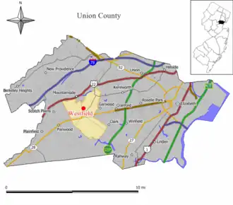 Localisation de Westfield