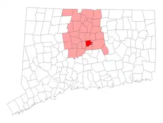 Localisation de Wethersfield