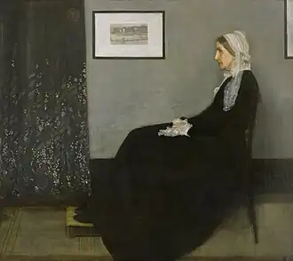 James Abbott McNeill Whistler, Arrangement en noir et gris n°1, La mère de l'artiste, 1871, huile sur toile, Paris, musée d'Orsay