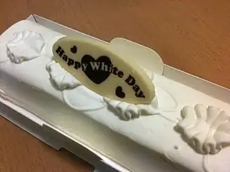 Gâteau du White Day.